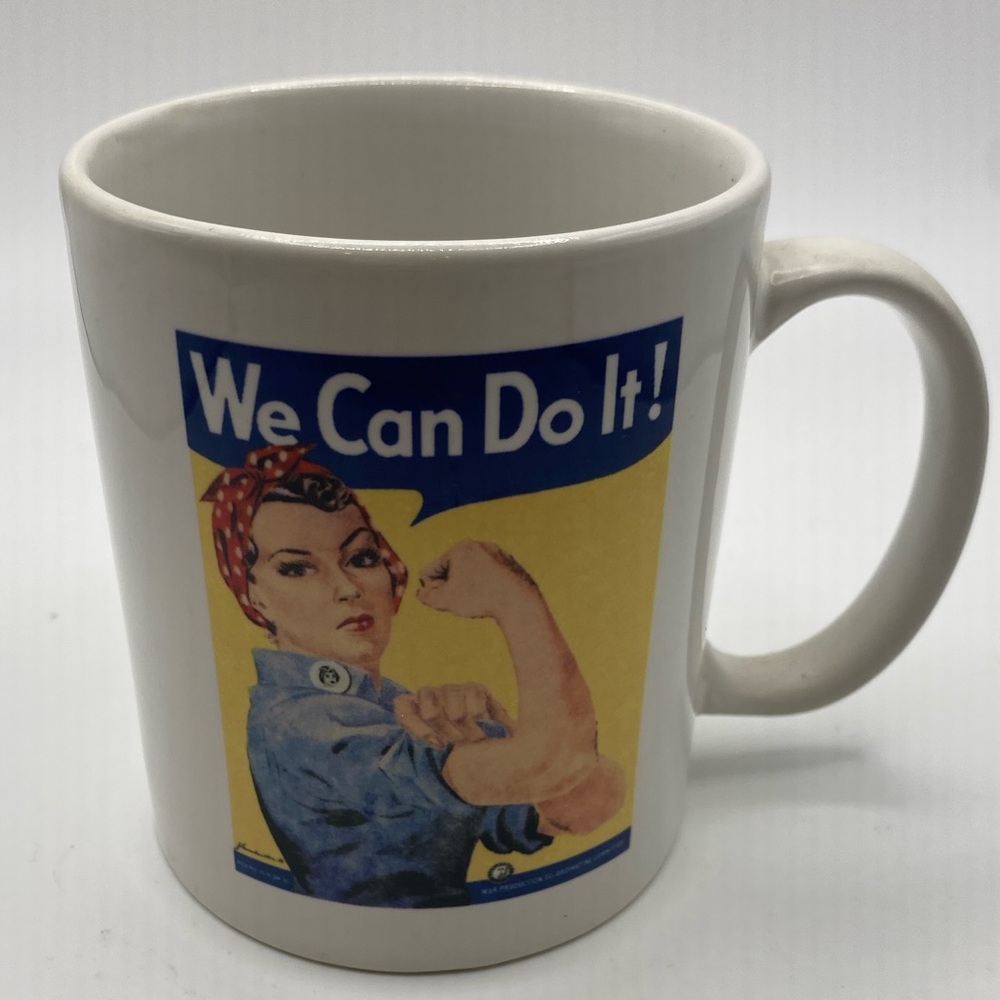 Rosie the Riveter, We Can Do It coffee mug.